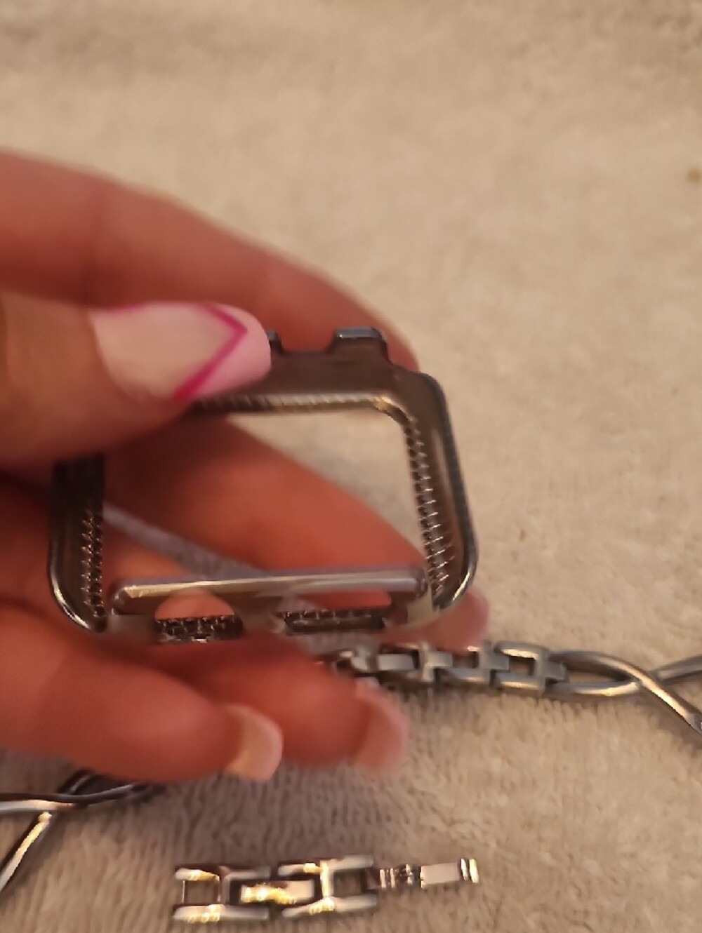 Silver Rhinestone Apple Watch Band Set - Picture 14 of 15